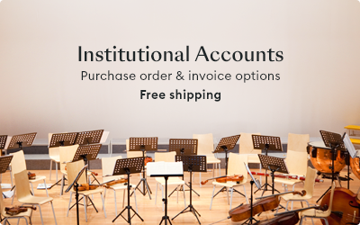 Institutional Accounts. Purchase order and invoice options. Free shipping.