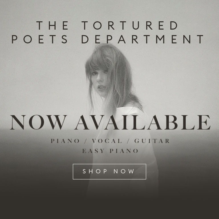 The Tortured Poets Department: Now Available for Piano/Vocal/Guitar and Easy Piano