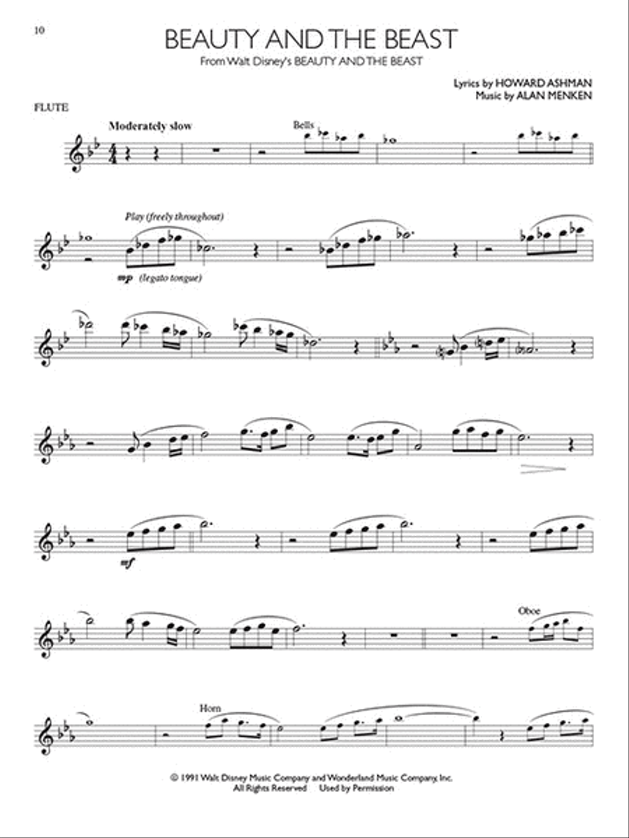 Disney Movie Hits for Flute Flute scores gallery preview page 4
