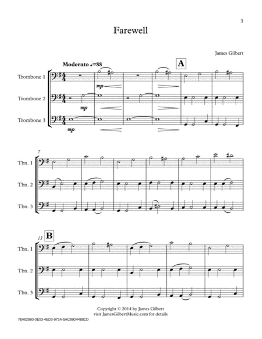 Farewell Brass Ensemble scores gallery preview page 4