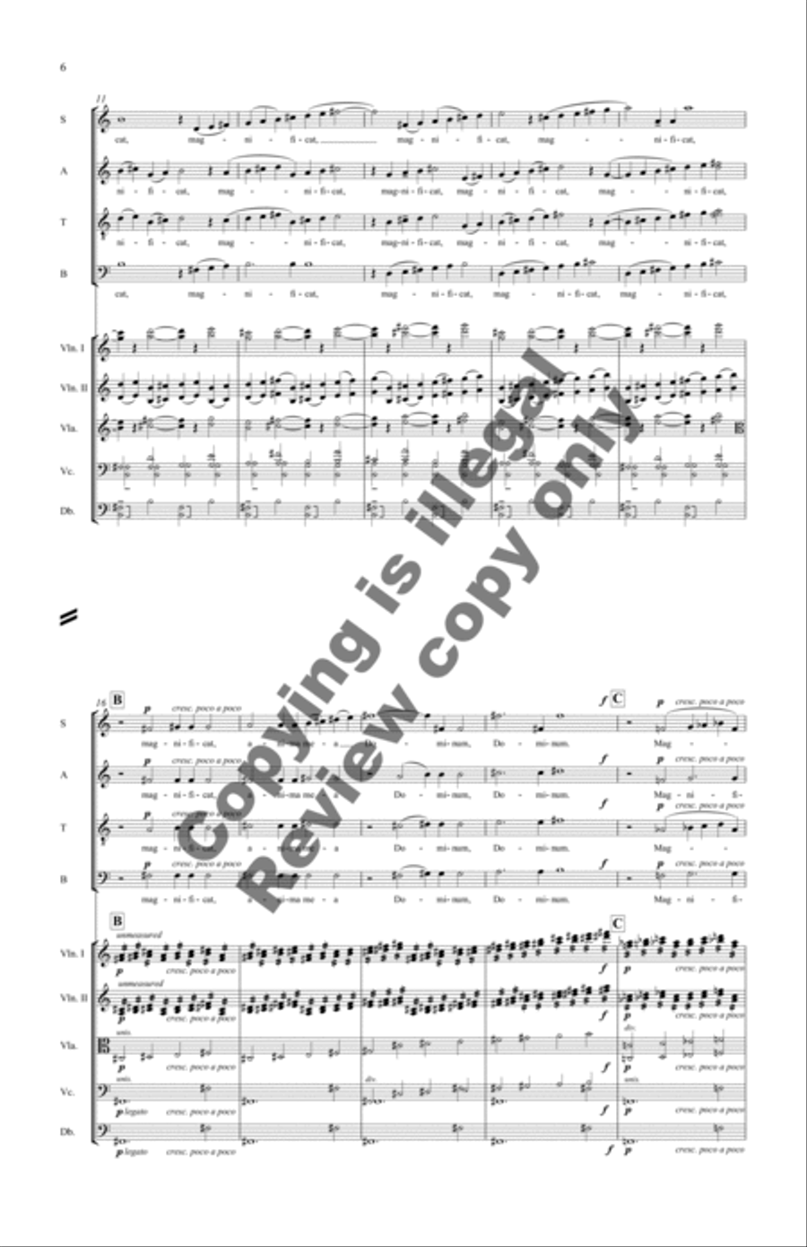Magnificat (Full Score) Choir scores gallery preview page 9