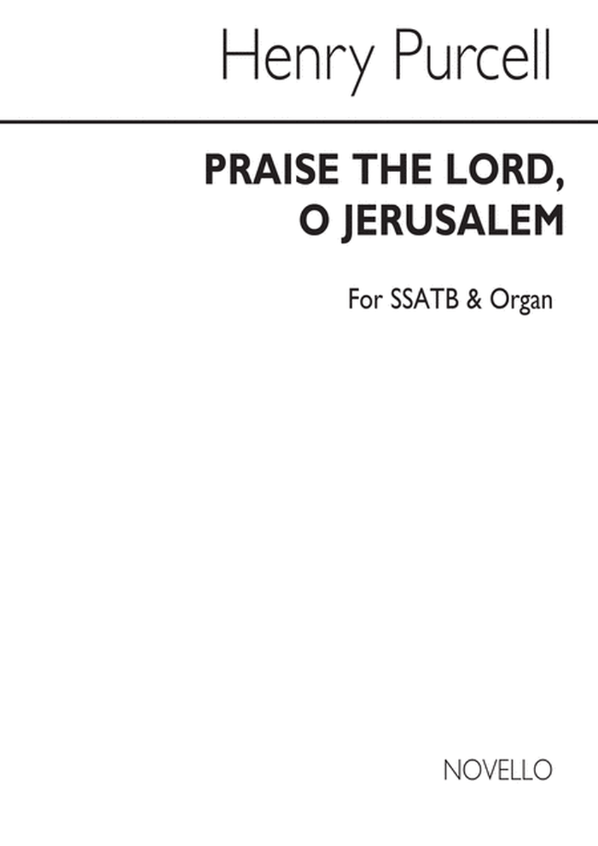 Praise The Lord, O Jerusalem