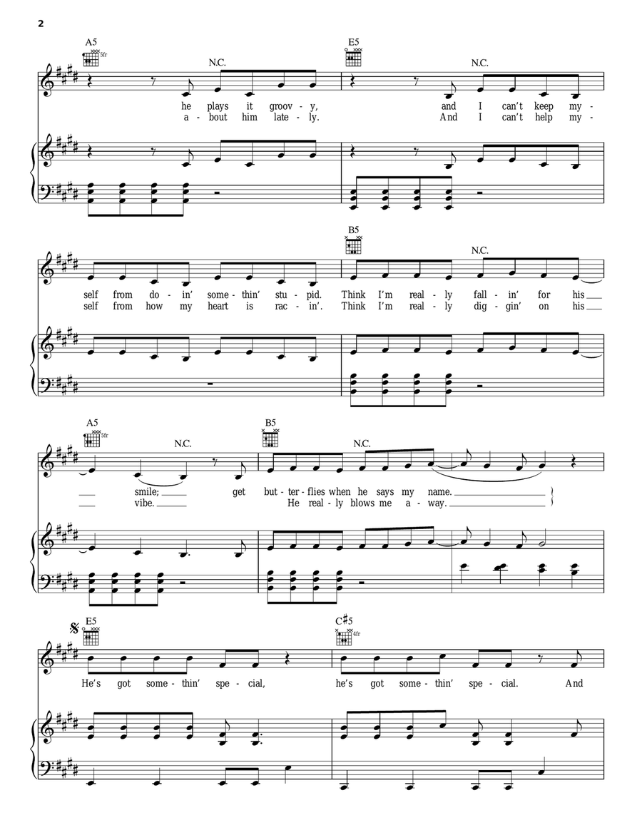 He Could Be The One Piano, Vocal, Guitar scores gallery preview page 2