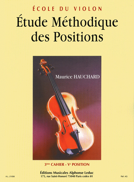 Etude Des Positions Volume 3 Violon
