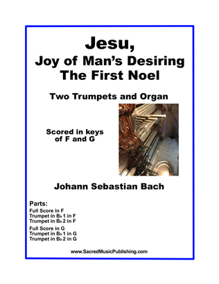 Book cover for Jesu, Joy of Man’s Desiring (The First Noel) - Two Trumpets and Organ
