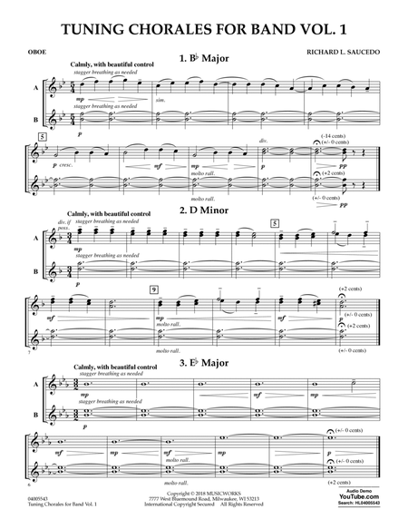 Tuning Chorales for Band - Oboe