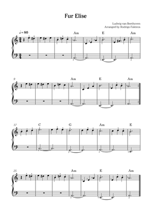 Fur Elise (for easy piano)