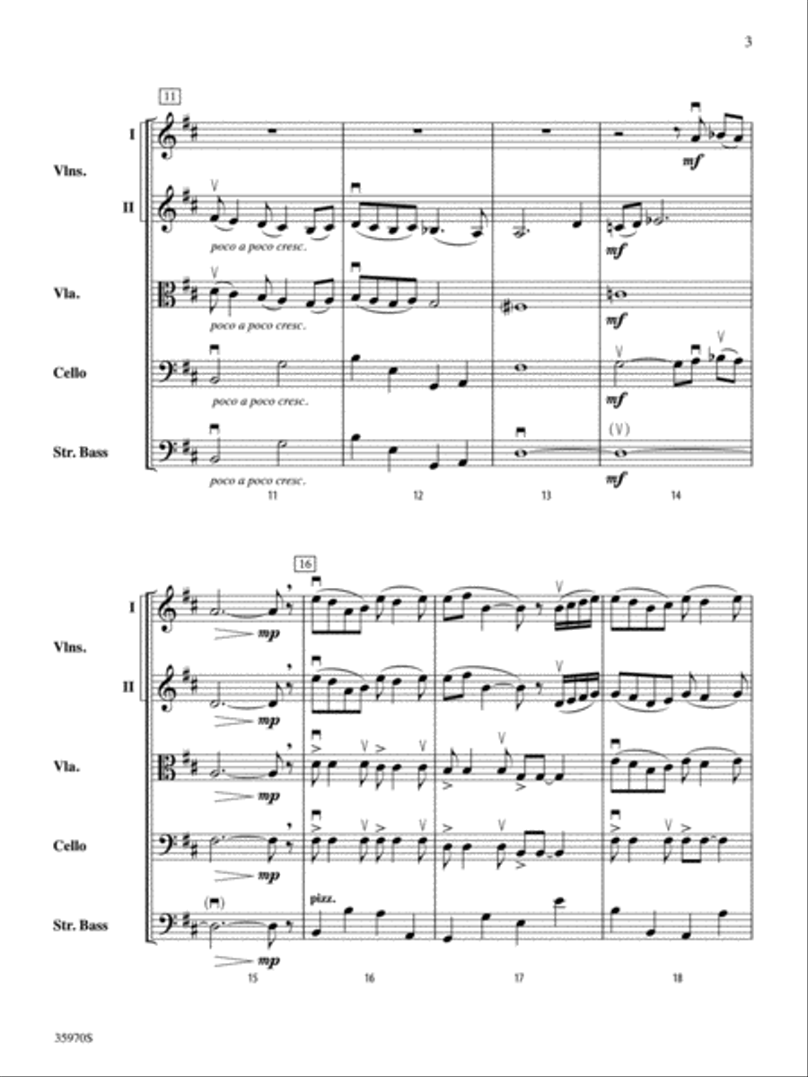 Firelight, Candlelight Firelight, Candlelight String Orchestra scores gallery preview page 3