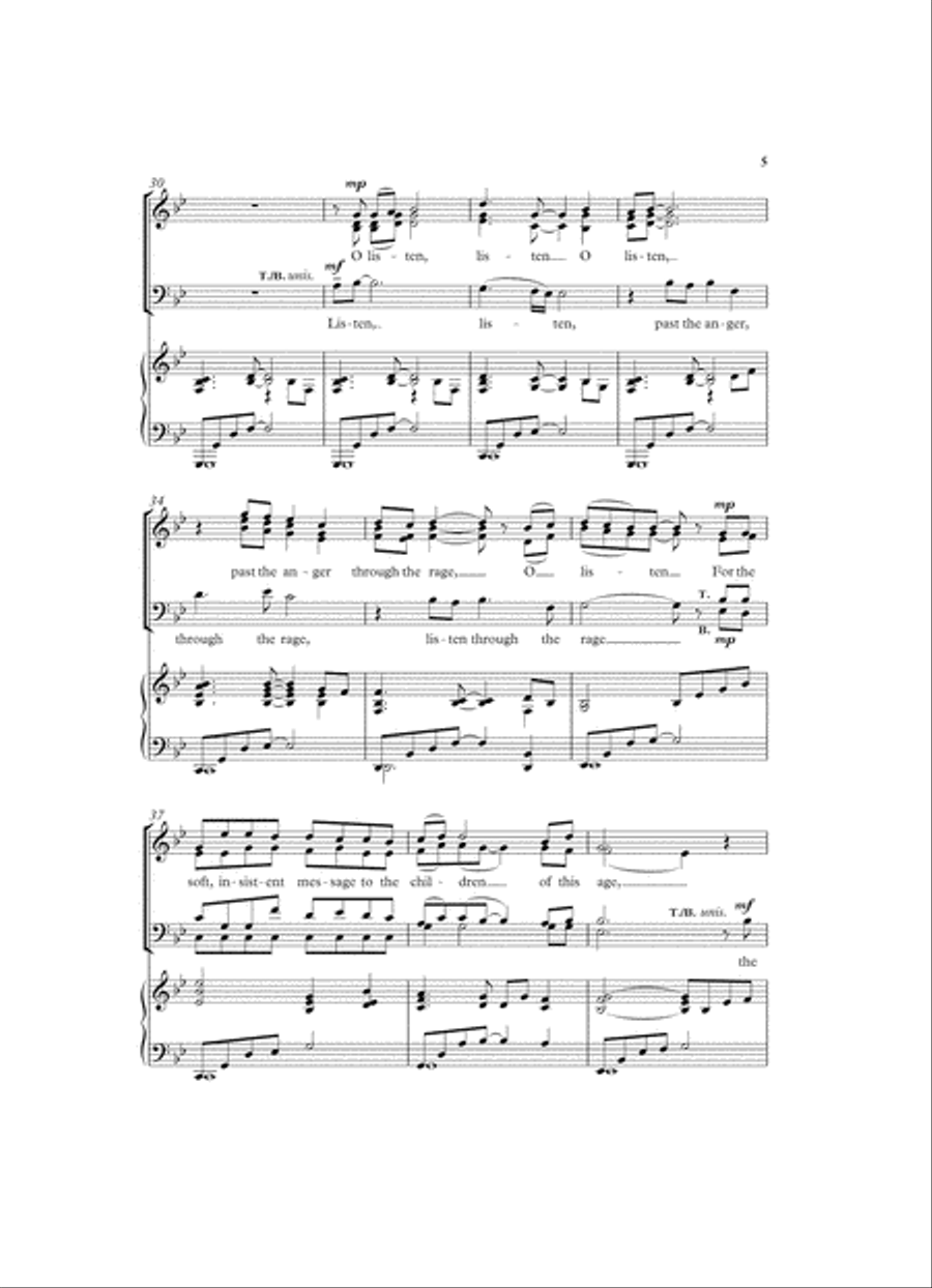 In the heart of the world 4-Part scores gallery preview page 5