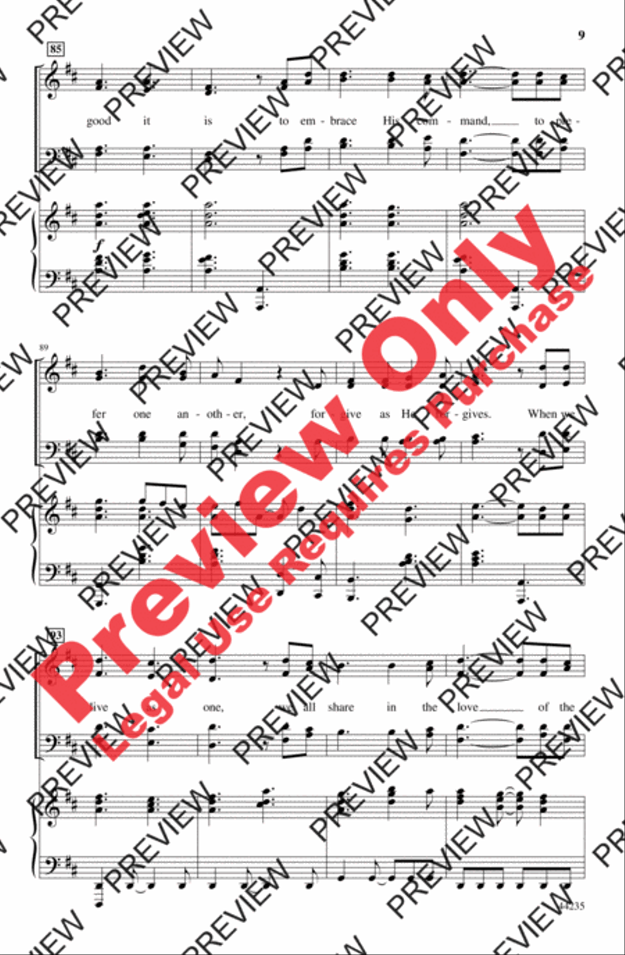 Oh, How Good It Is 4-Part scores gallery preview page 9