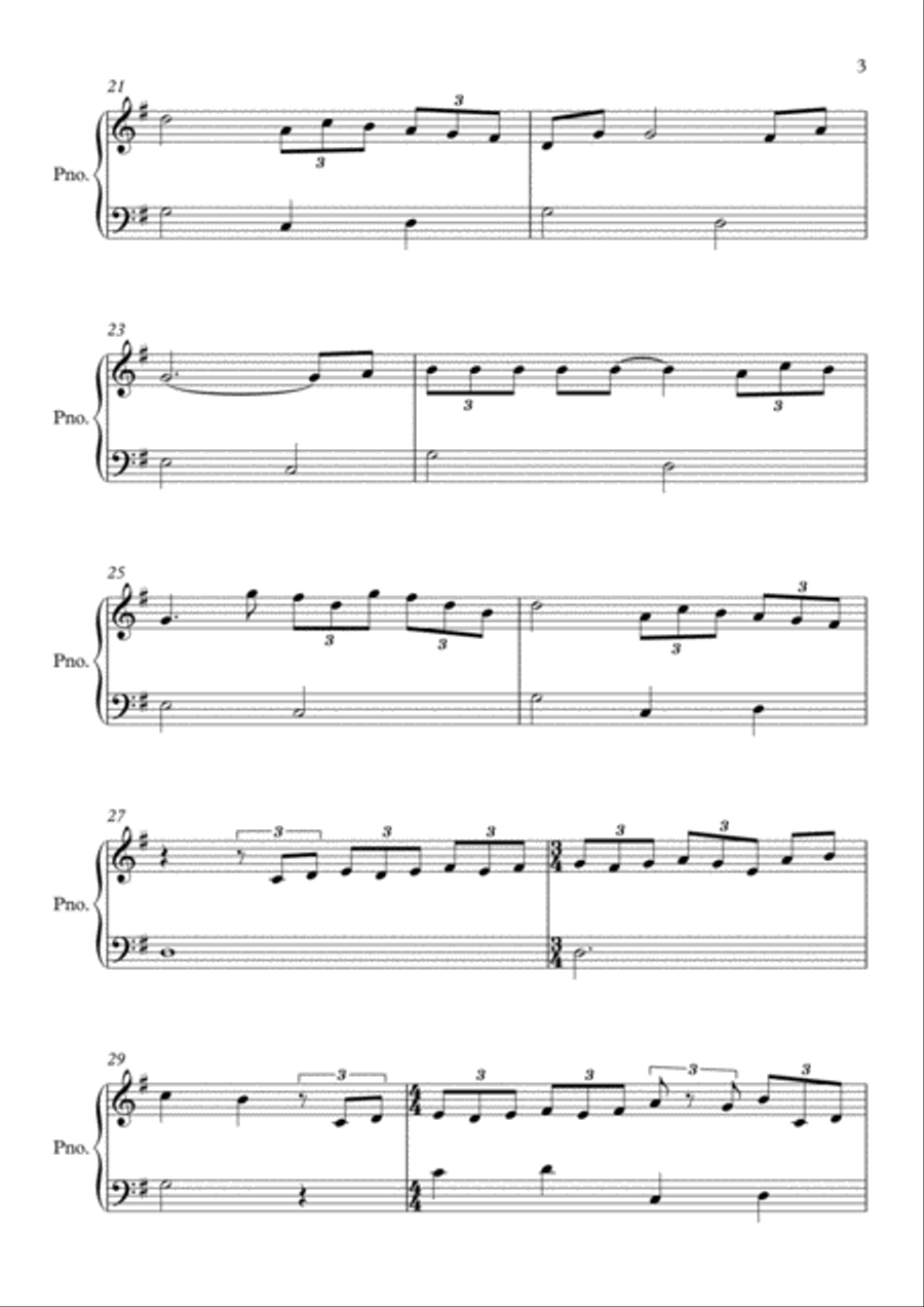 Time To Say Goodbye Easy Piano scores gallery preview page 3