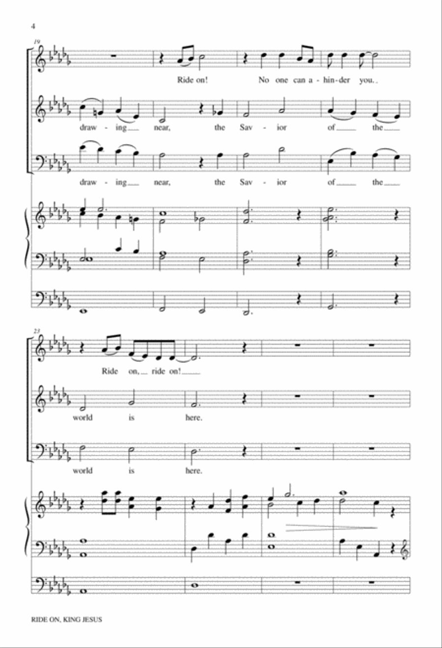Palm Sunday 4-Part scores gallery preview page 4
