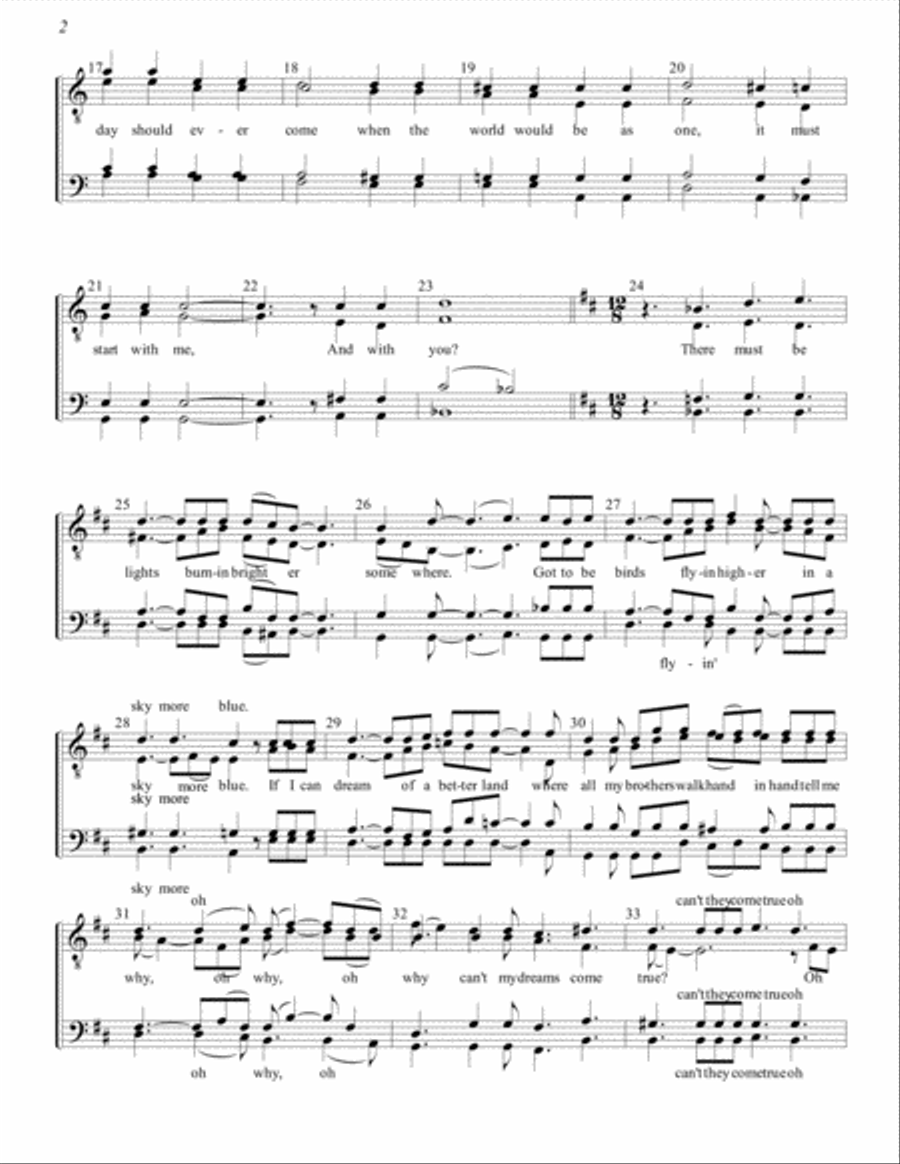If I Can Dream TTBB scores gallery preview page 2