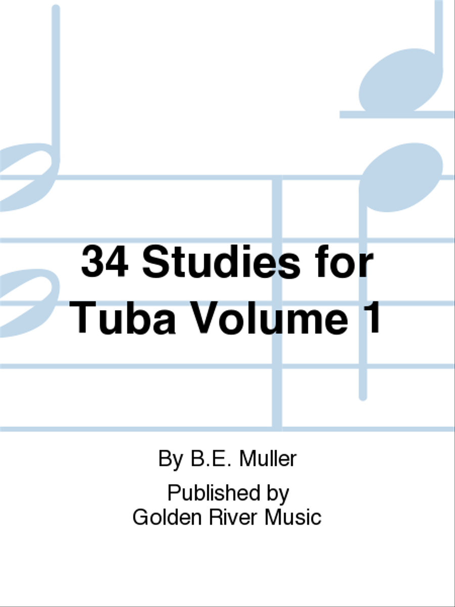 34 Studies for Tuba Volume 1 Tuba scores gallery preview page 1