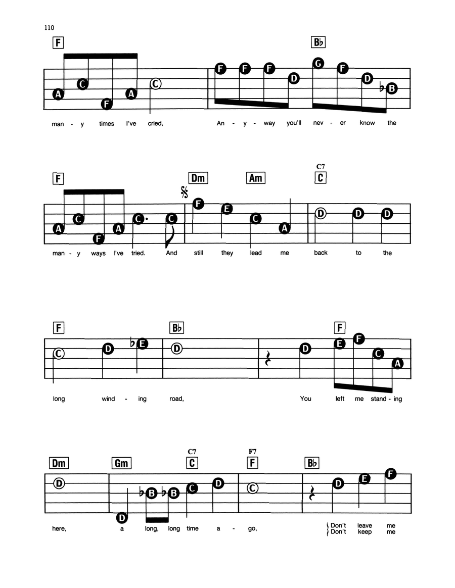 The Long And Winding Road Electronic Keyboard scores gallery preview page 2