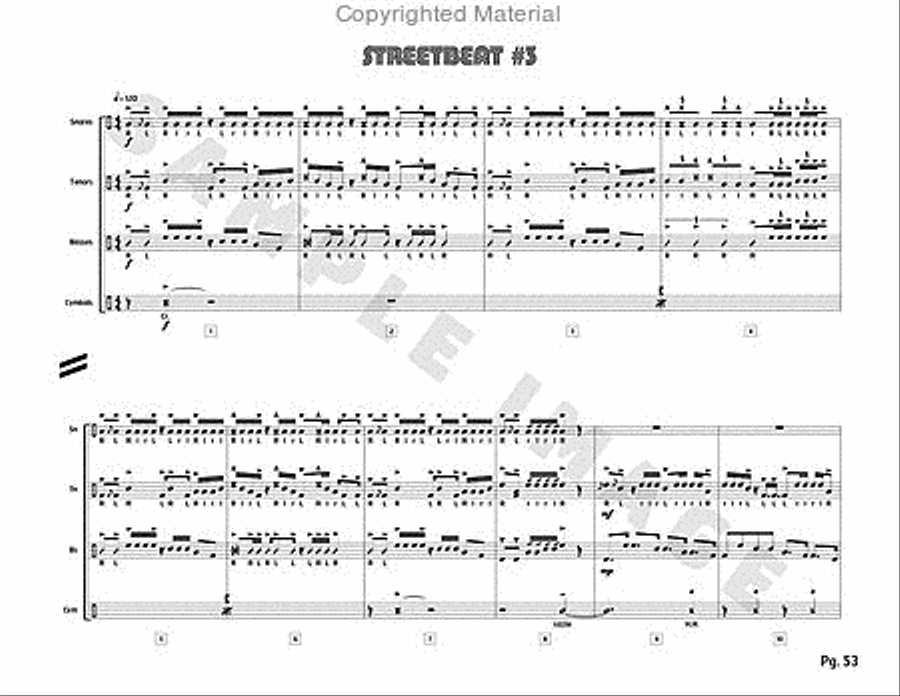 Stadium 54 Percussion scores gallery preview page 23