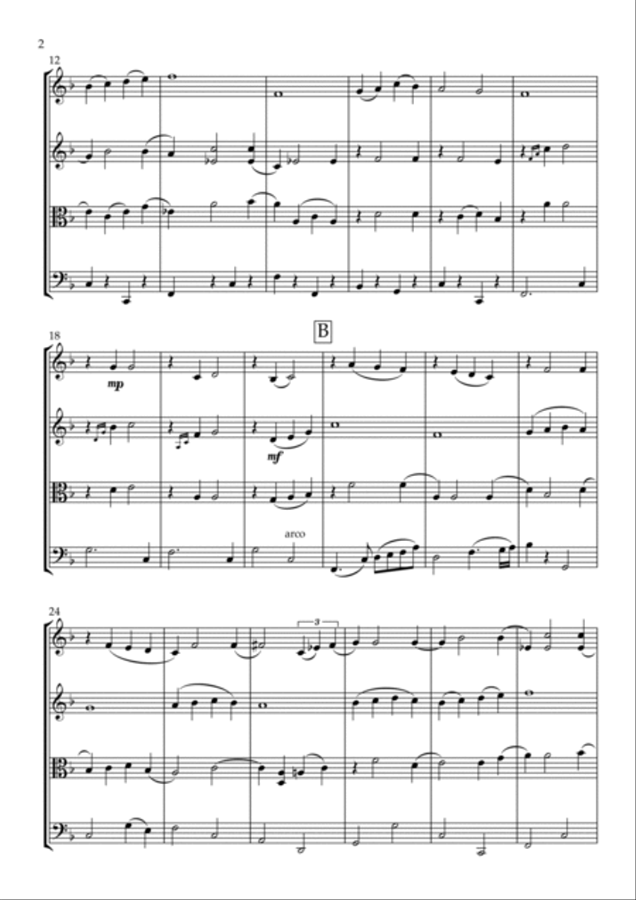 The Way You Look Tonight String Quartet scores gallery preview page 4