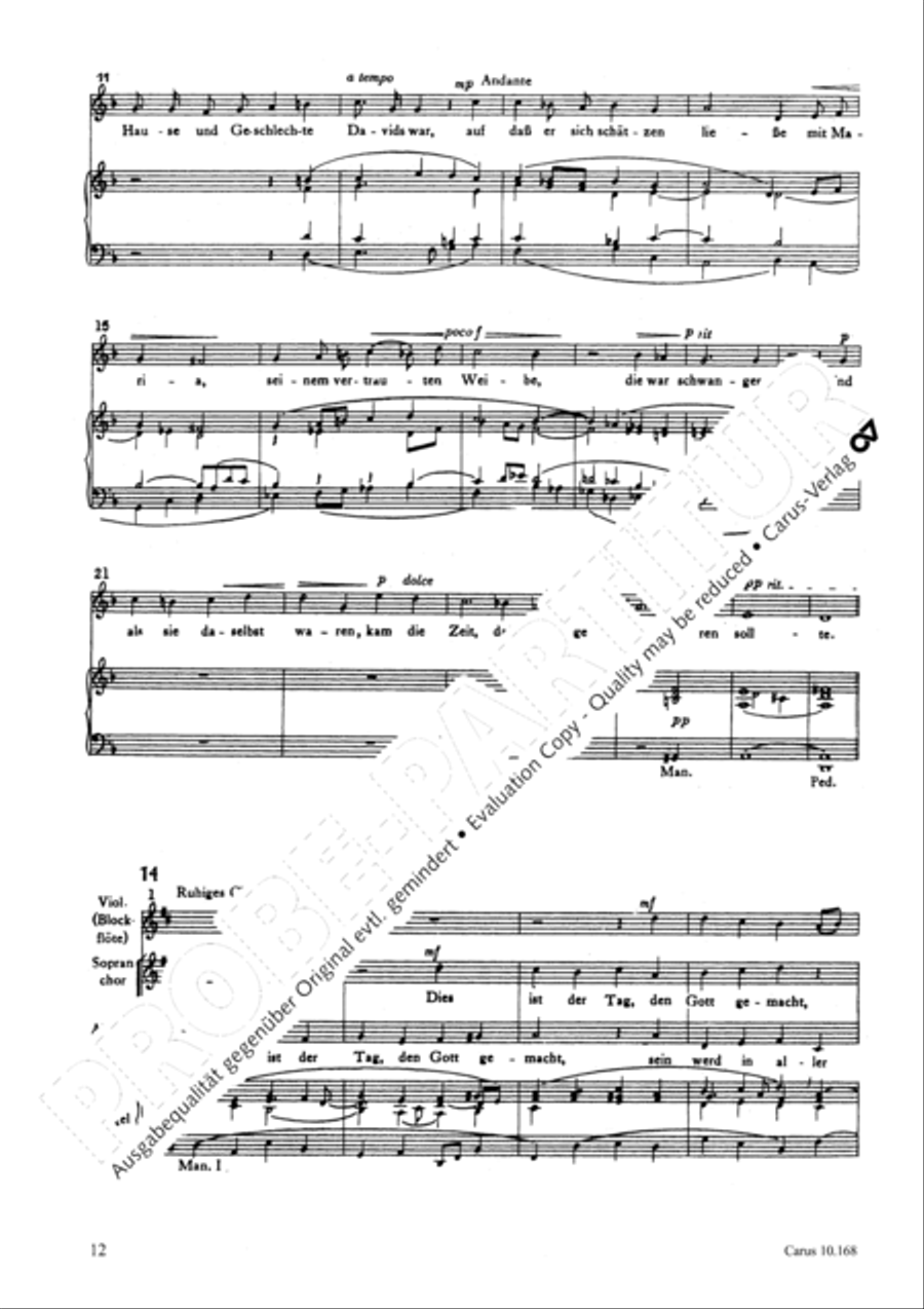 The Christmas Story (Die Weihnachtsgeschichte) SSA scores gallery preview page 15