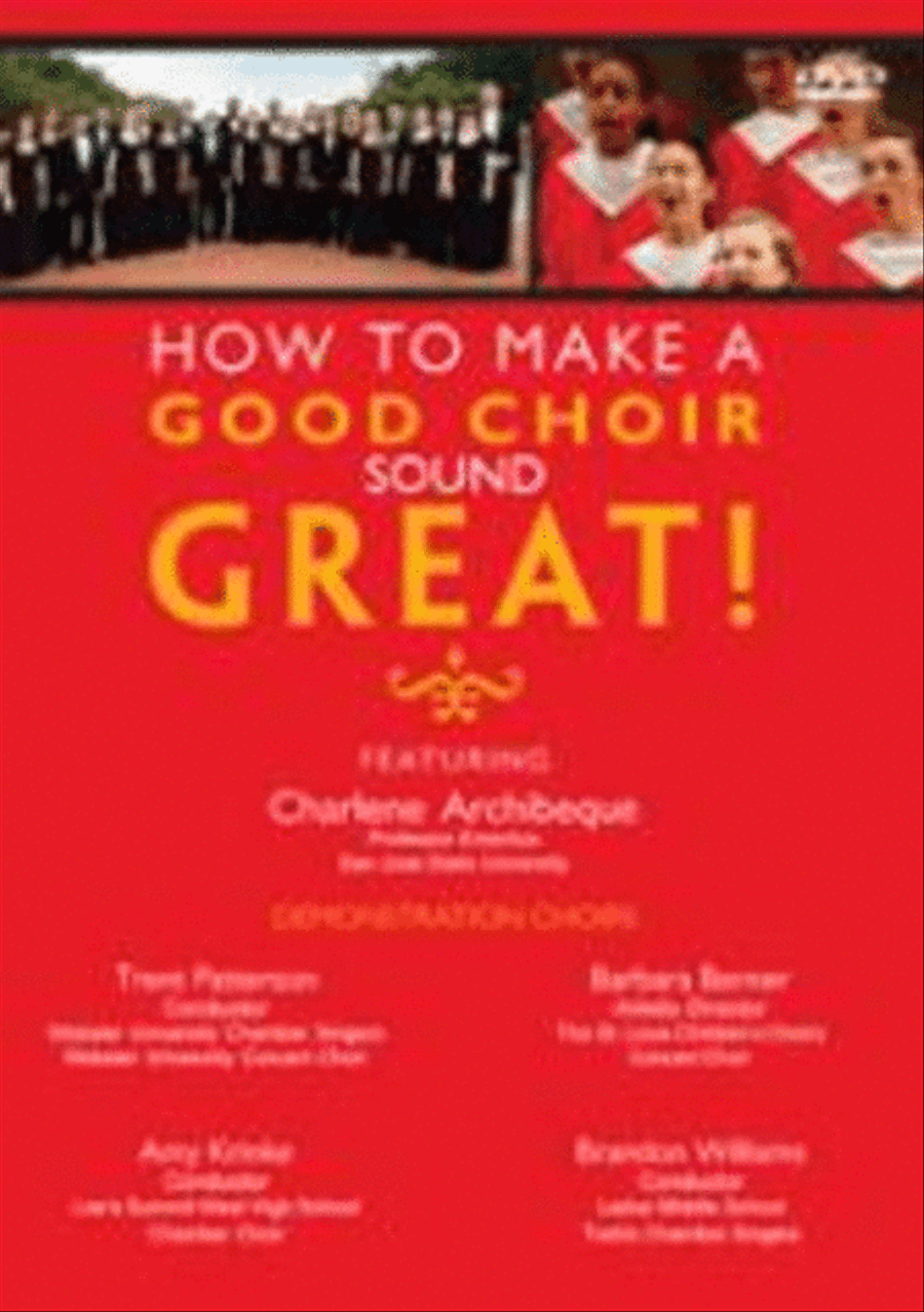 How to Make a Good Choir Sound Great DVD Choir scores gallery preview page 1