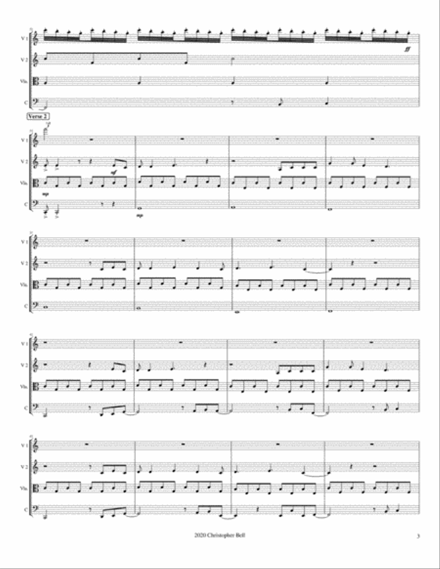 Don't Stop Believin' Don't Stop Believin' String Quartet scores gallery preview page 4