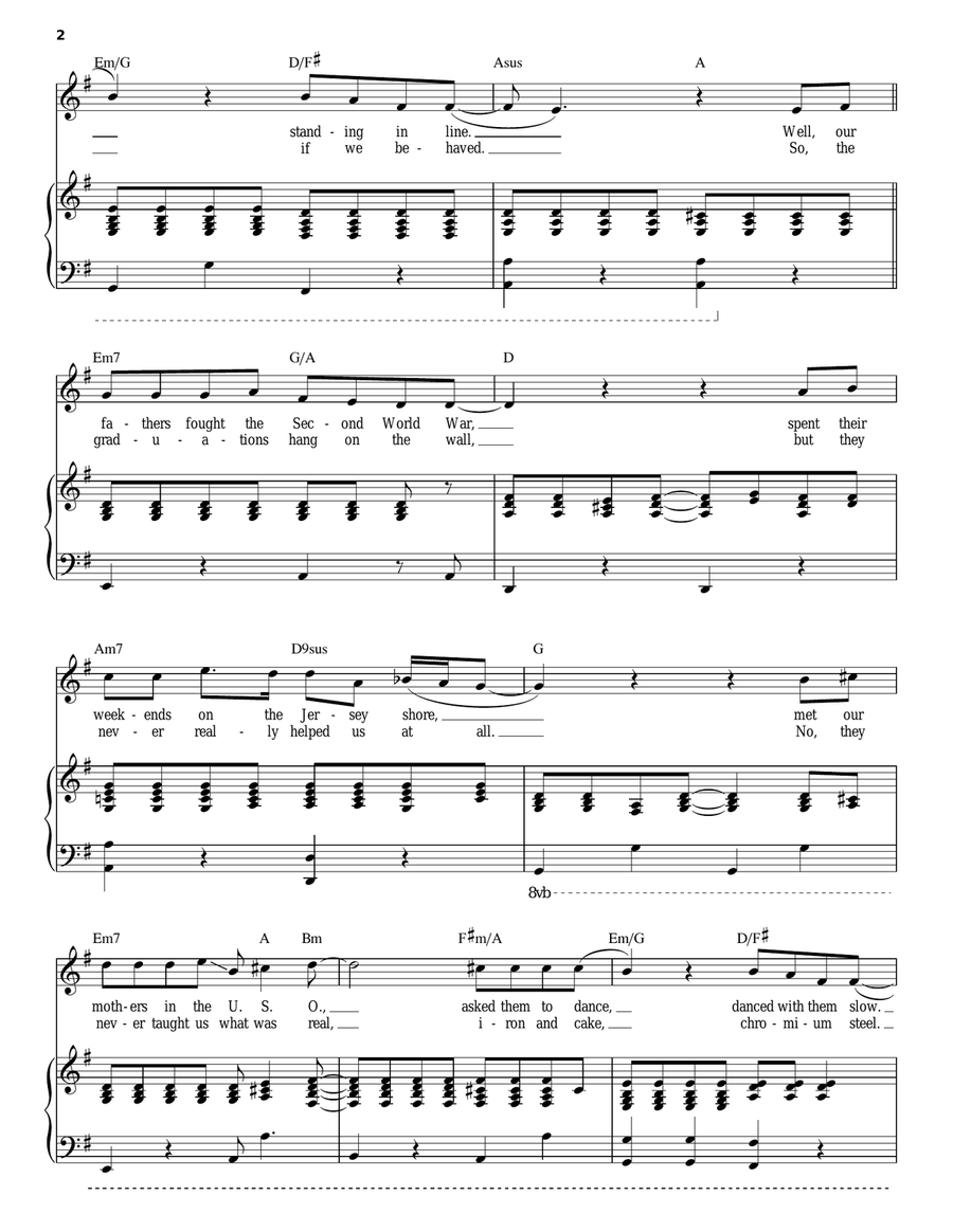 Allentown Allentown Piano, Vocal scores gallery preview page 2
