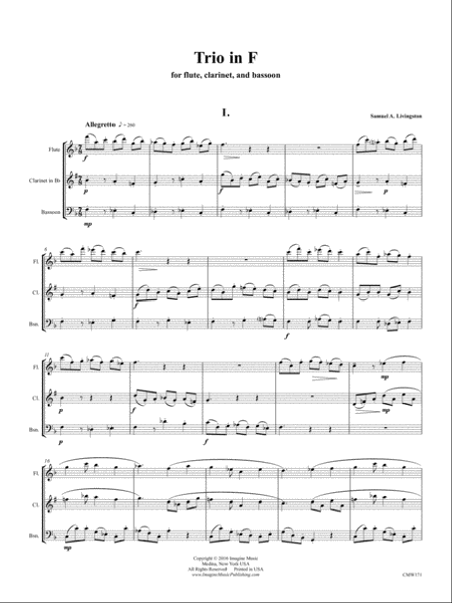 Trio in F Bassoon scores gallery preview page 3
