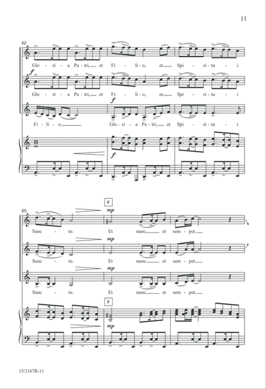 Gloria Patri SSA scores gallery preview page 11