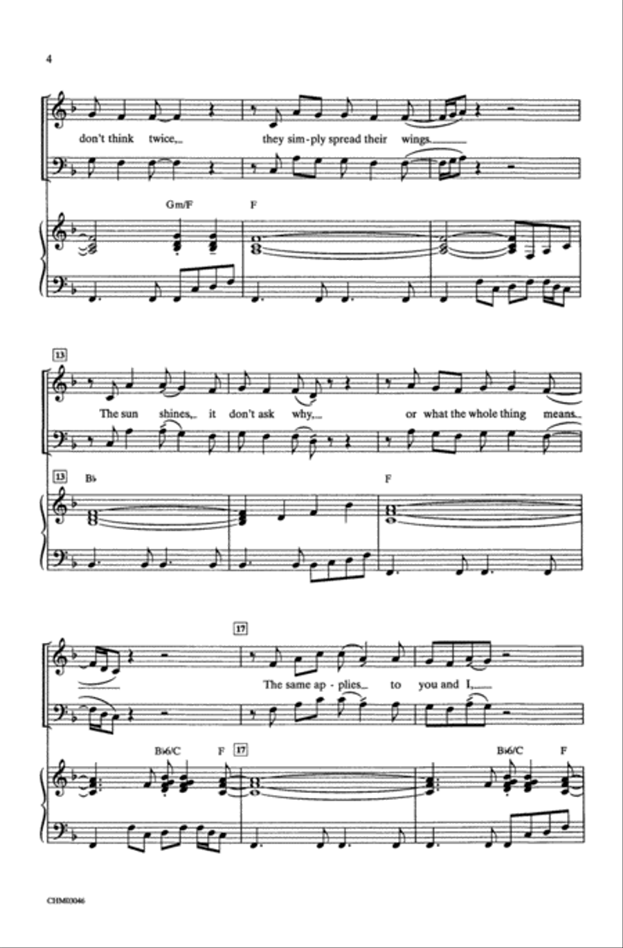 Love Is A Wonderful Thing - SATB image number null