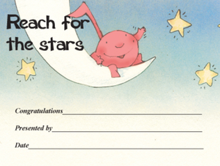 Award Certificates Mini - Reach for the Stars