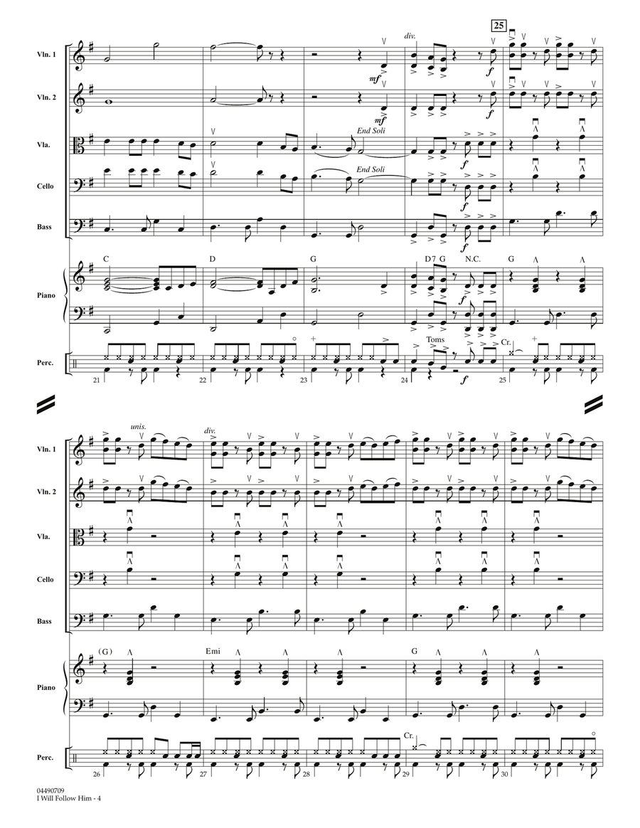 I Will Follow Him - Full Score Orchestra scores gallery preview page 4