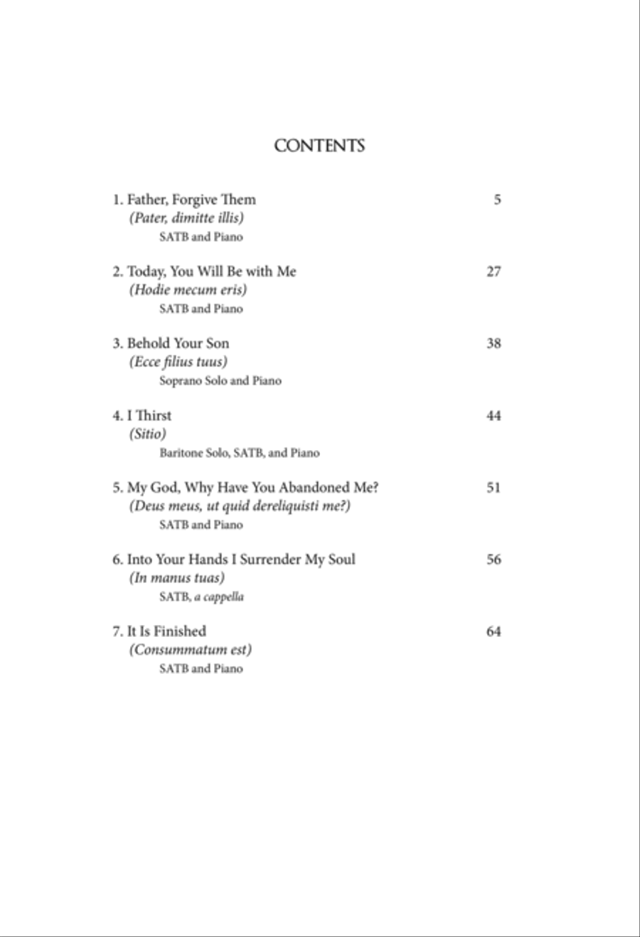 Seven Last Words 4-Part scores gallery preview page 5