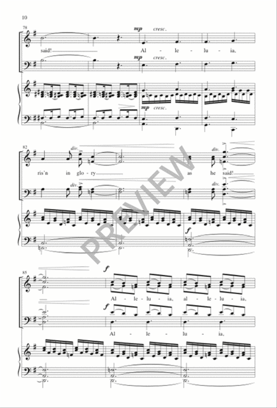 Easter Anthem SSATB scores gallery preview page 10