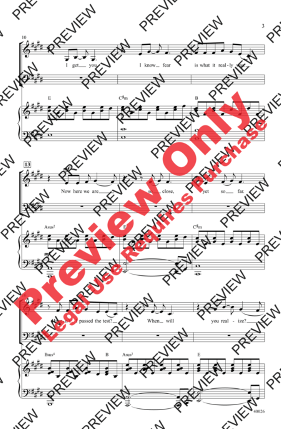 Give Your Heart a Break - SoundTrax CD (CD only) Choir scores gallery preview page 3
