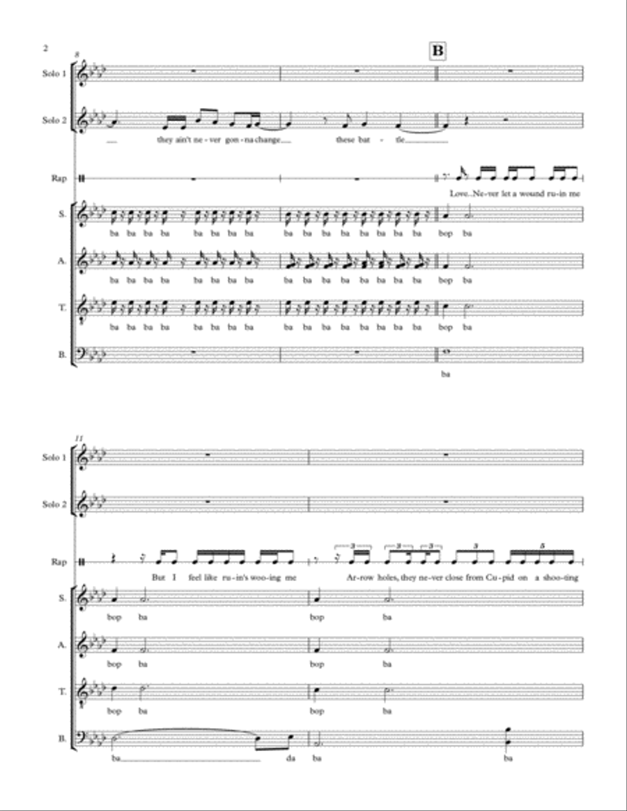 Battle Scars Battle Scars 4-Part scores gallery preview page 2