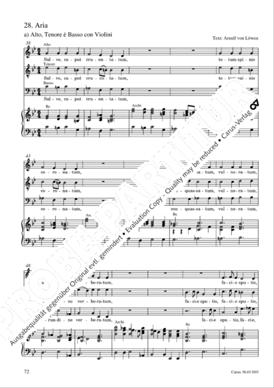 Membra Jesu nostri SSATB scores gallery preview page 73