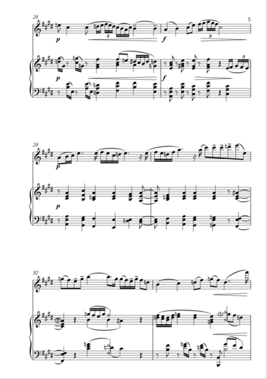 Lament Flute Solo scores gallery preview page 5