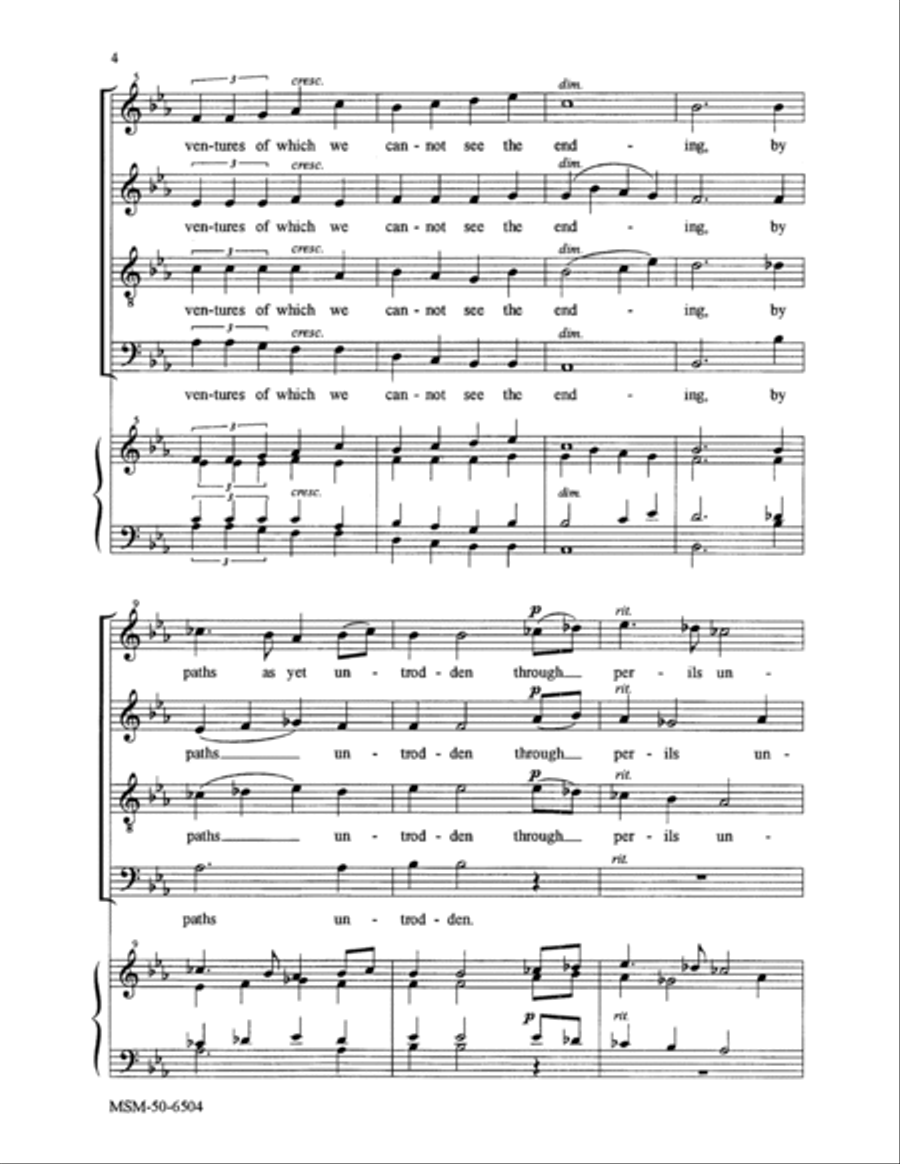 O Lord God, You Have Called Your Servants 4-Part scores gallery preview page 2