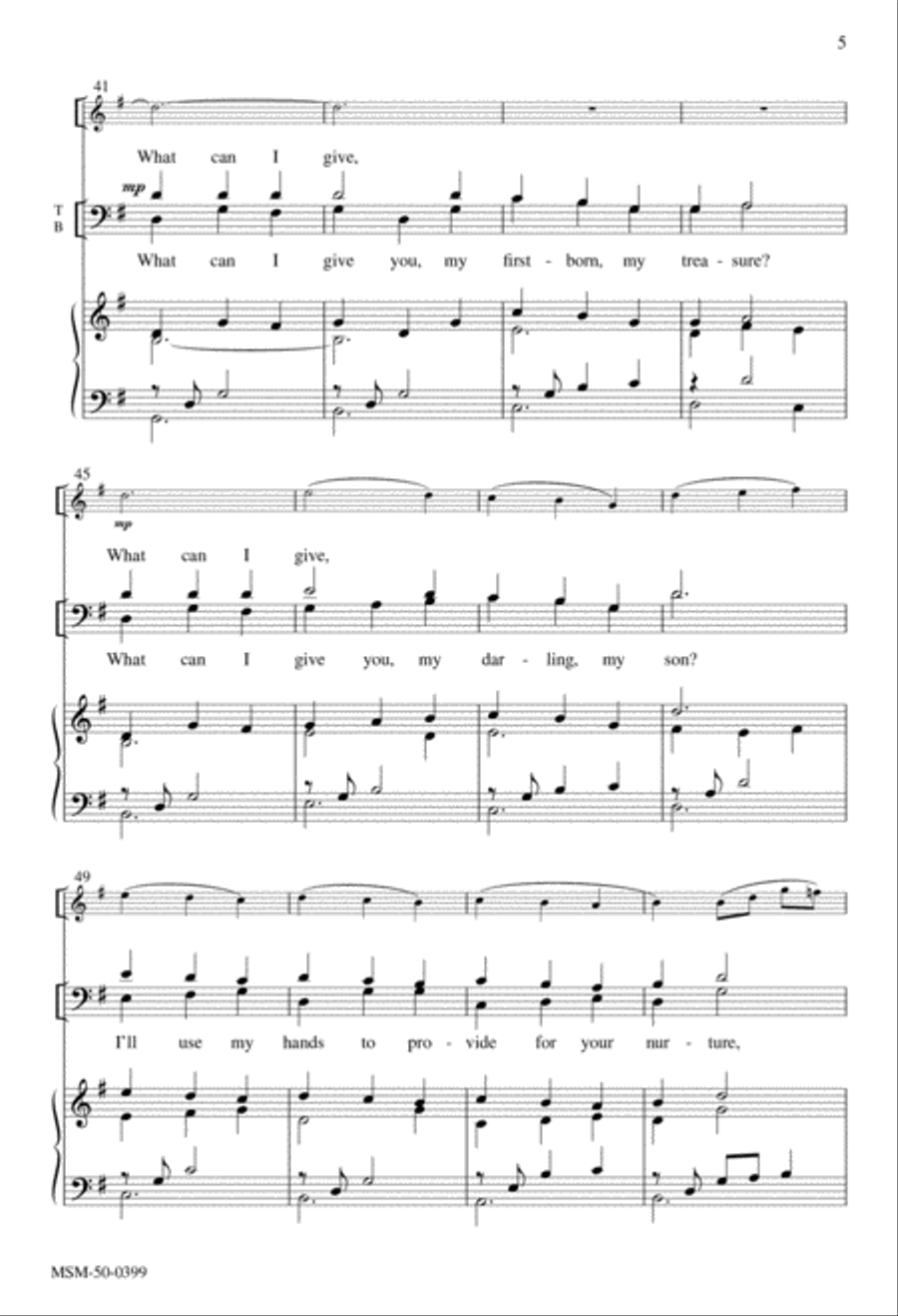 Carol of the Holy Family 4-Part scores gallery preview page 4
