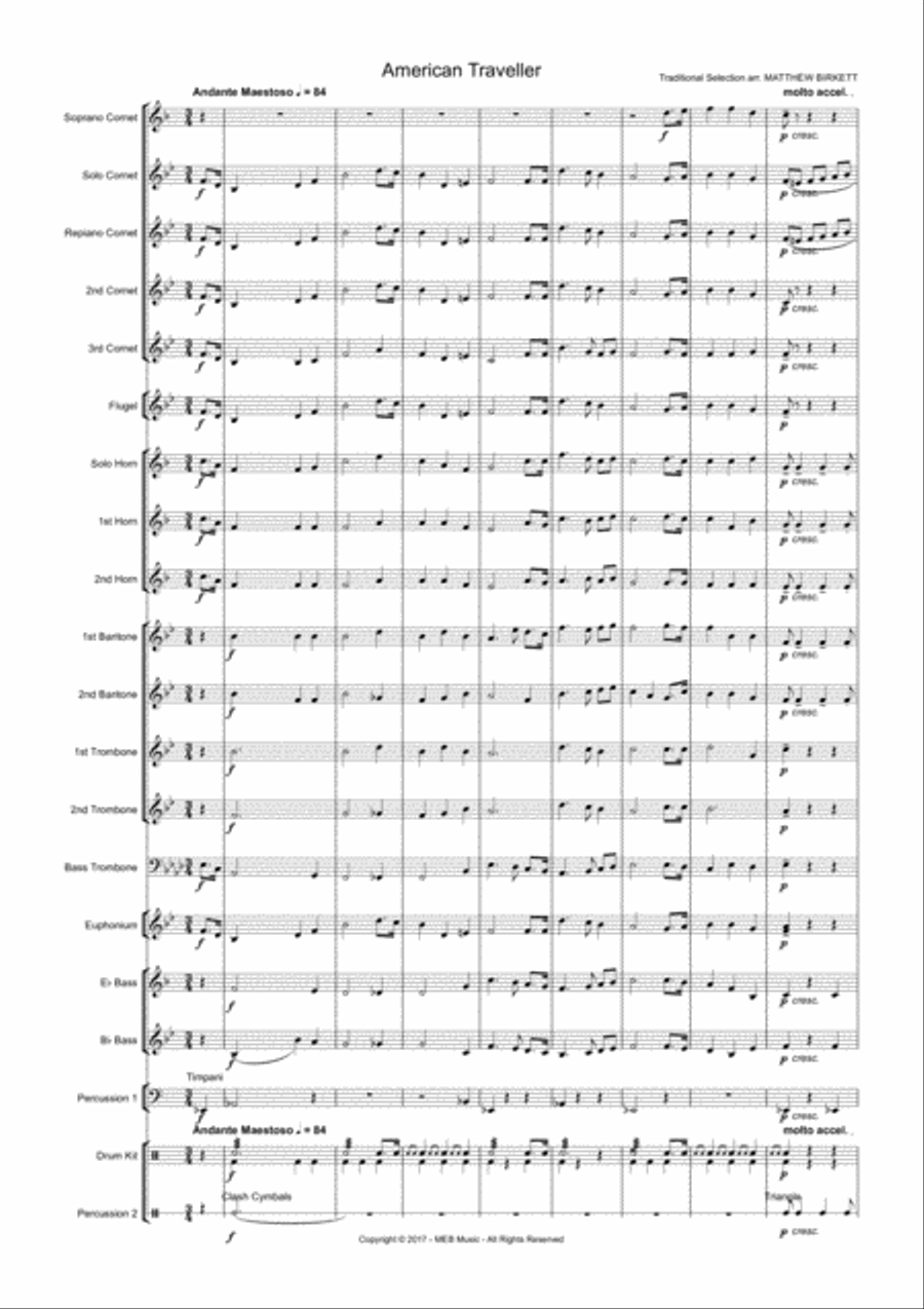 American Traveller Brass Ensemble scores gallery preview page 2