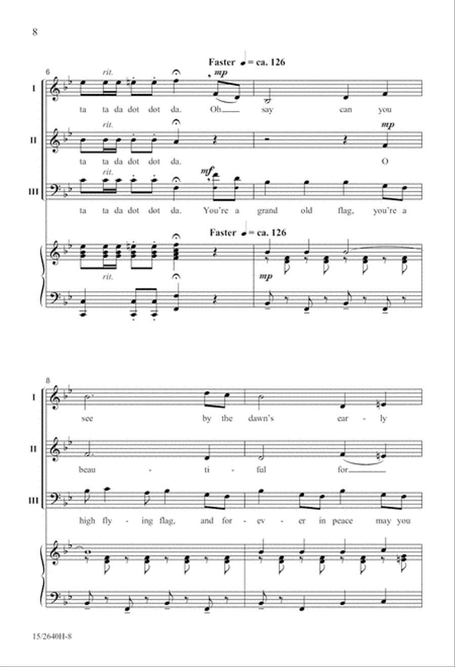 Here's Two Cohan! Here's Two Cohan! 3-Part scores gallery preview page 9