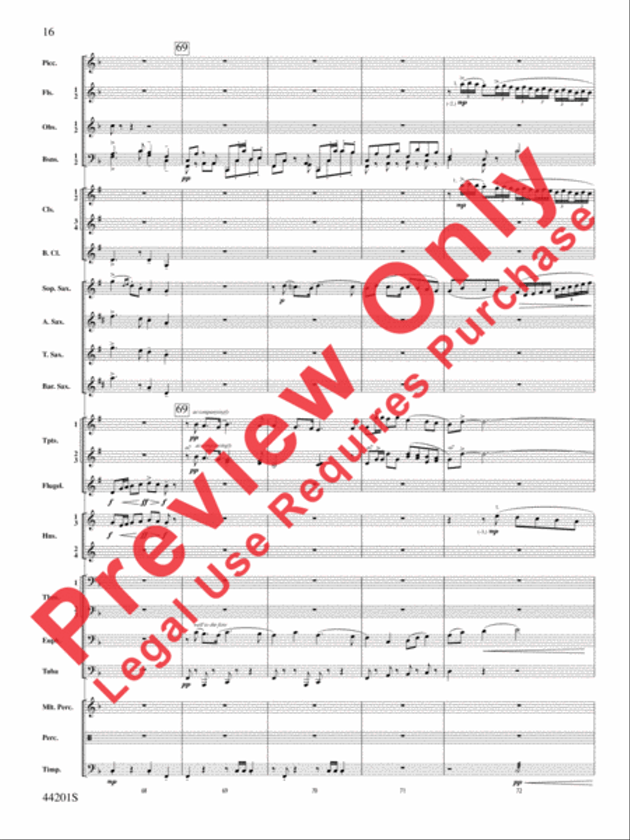 Handel in the Strand Concert Band scores gallery preview page 17
