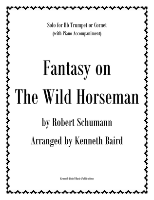 Book cover for Fantasy on The Wild Horseman, for Trumpet and Piano