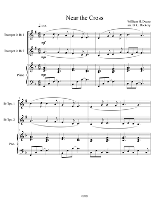 Near the Cross (trumpet duet) with optional piano accompaniment