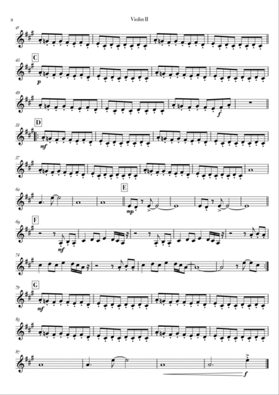 Thunderstruck String Quartet scores gallery preview page 4