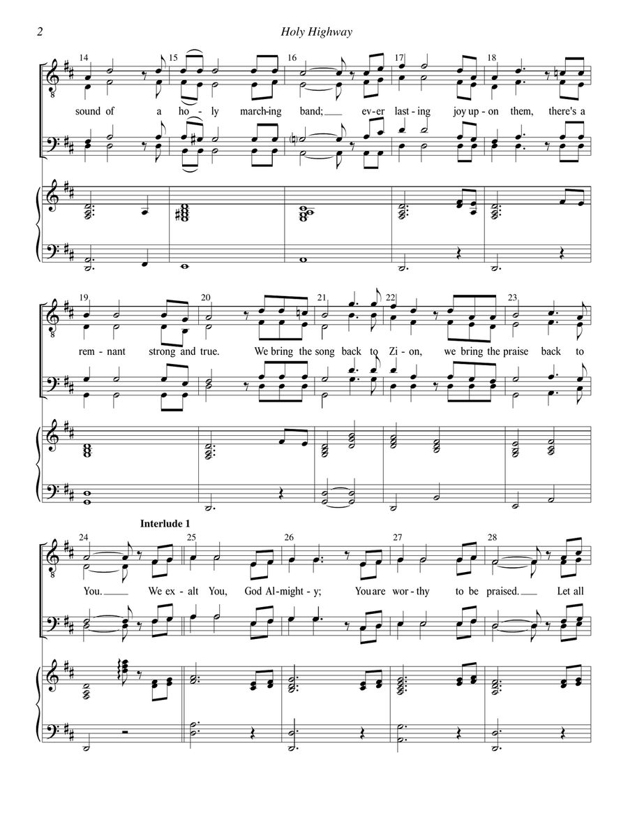 Hear My Song, Lord TTBB scores gallery preview page 2