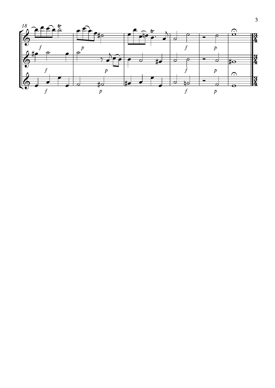 Three Trio Sonatas No.10,11 & 12 Flute Trio scores gallery preview page 3