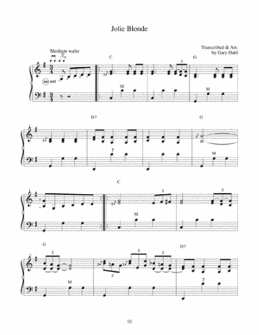 15 Louisiana Cajun Classics for Piano Accordion Accordion scores gallery preview page 3