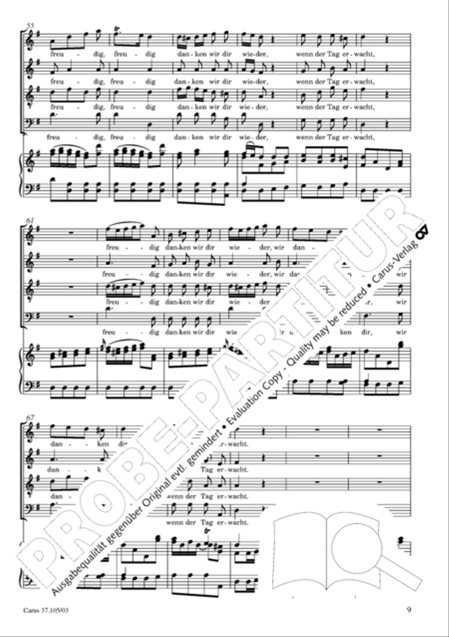 Die Freude der Hirten uber die Geburt Jesu 4-Part scores gallery preview page 10