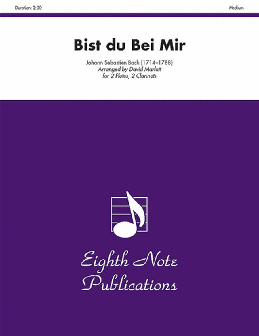 Bist du Bei Mir Woodwind Quartet scores gallery preview page 1