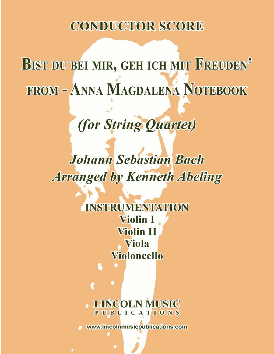 Bist du bei mir, geh ich mit Freuden' (for String Quartet) String Quartet scores gallery preview page 1